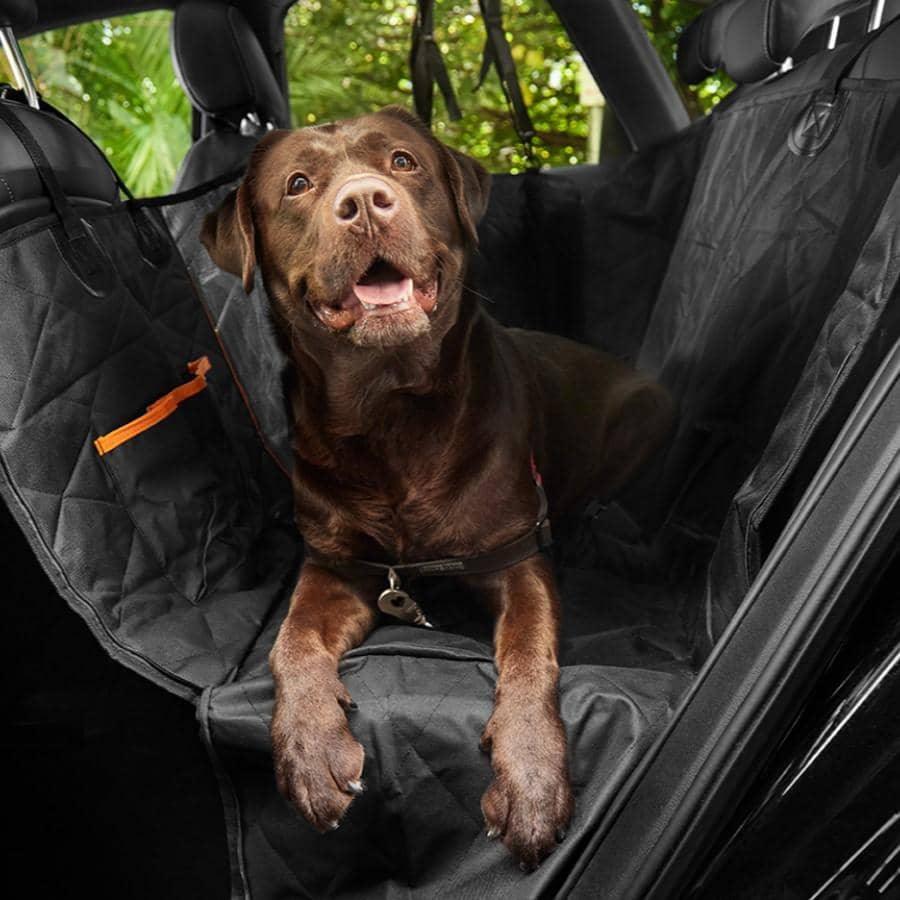 OKMEE Dog Car Seat Cover, 100% Waterproof Dog Seat Cover with Big Mesh  Window, 2 Seat Belts, Storage Pocket, Non-Scratch Nonslip Pet Seat Cover,  Dog Hammock for Cars Trucks and SUV 