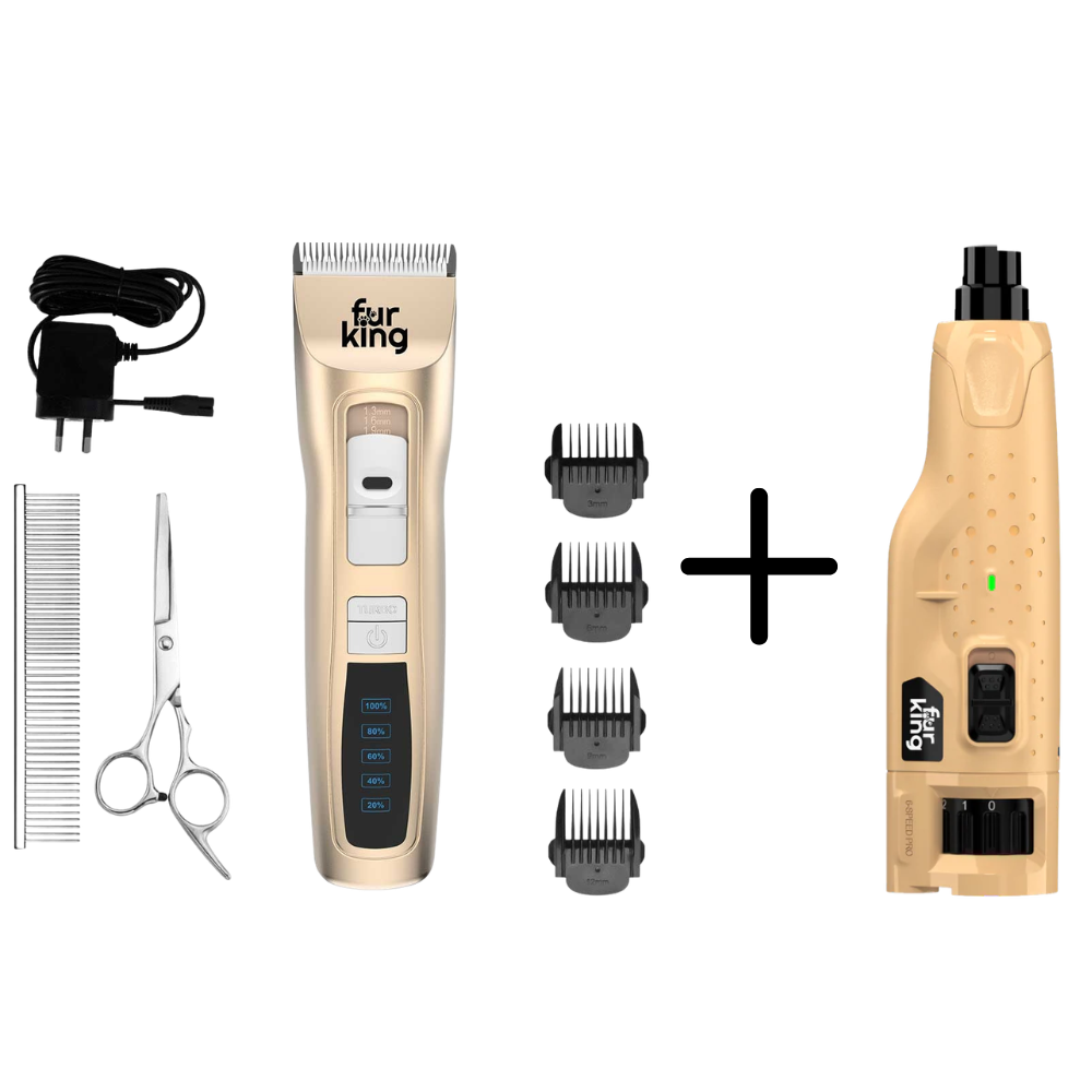 Fur King Clipper &amp; Nail Grinder Bundle