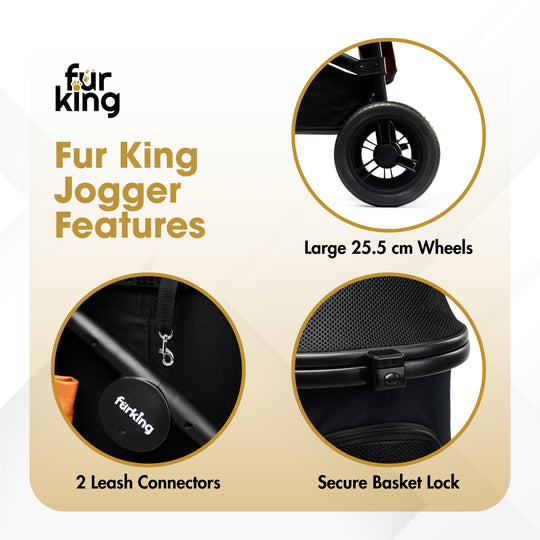 Best Pet Stroller | Fur King Jogger Dog Pram